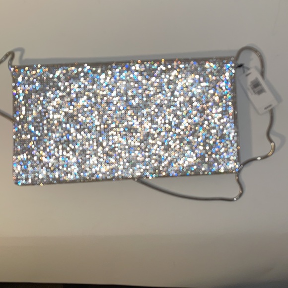 Shinny cocktail sequin clutch purse express NWT - Picture 3 of 11